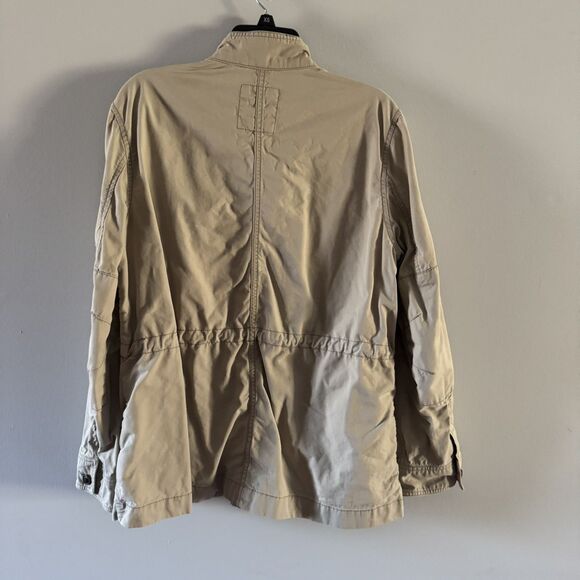 Gap Utility Cargo Jacket Women Sz XL Khaki Capsule Lightweight Adjustable Waist - Picture 4 of 10